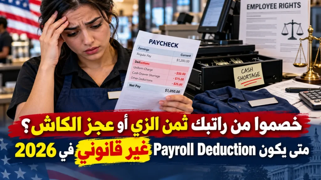 خصموا من راتبك ثمن الزي أو عجز الكاش؟ متى يكون Payroll Deduction غير قانوني في 2026