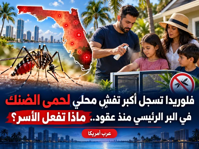 فلوريدا تسجل أكبر تفشٍ محلي لحمى الضنك في البر الرئيسي منذ عقود.. ماذا تفعل الأسر؟