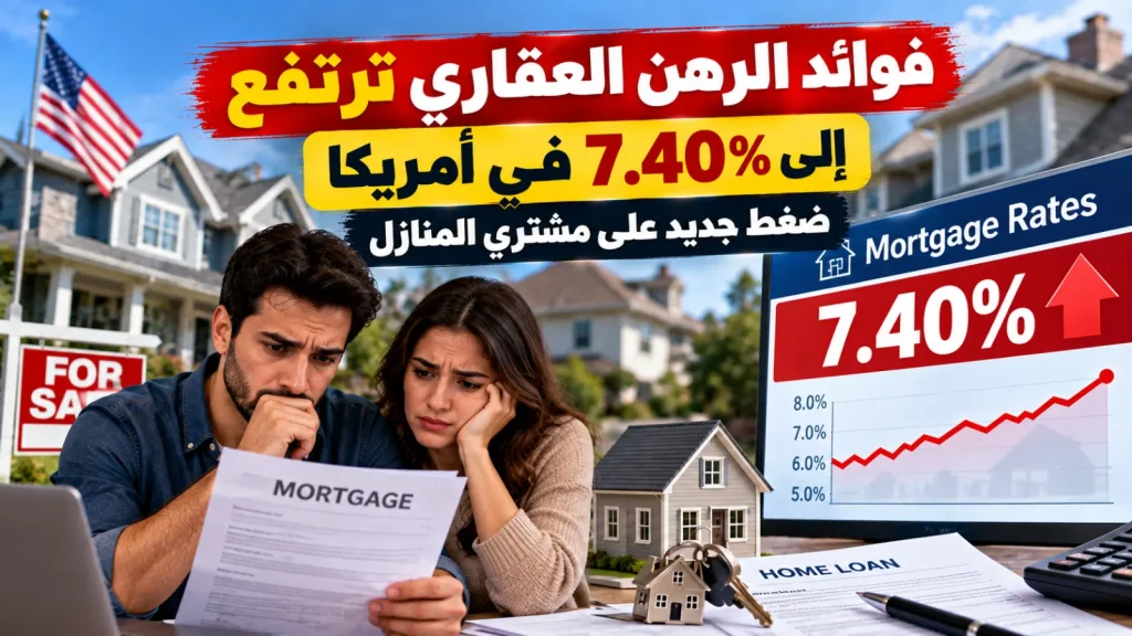 فوائد الرهن العقاري ترتفع إلى 7.40% في أمريكا.. ضغط جديد على مشتري المنازل