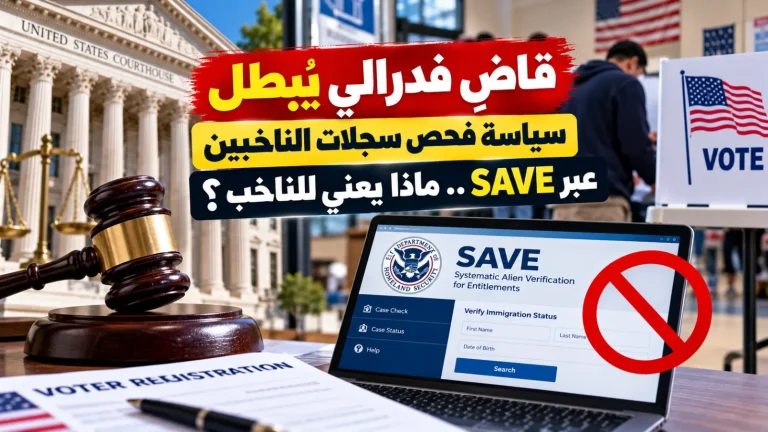 قاضٍ فدرالي يبطل سياسة فحص سجلات الناخبين عبر SAVE.. ماذا يعني للناخب؟