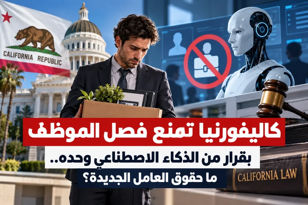 كاليفورنيا تمنع فصل الموظف بقرار من الذكاء الاصطناعي وحده.. ما حقوق العامل الجديدة؟