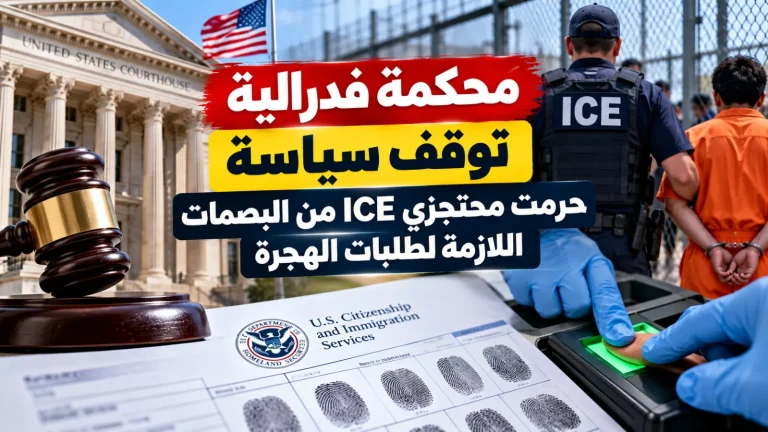 محكمة فدرالية توقف سياسة حرمت محتجزي ICE من البصمات اللازمة لطلبات الهجرة