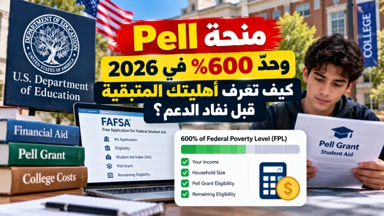 منحة Pell وحدّ 600% في 2026: كيف تعرف أهليتك المتبقية قبل نفاد الدعم؟
