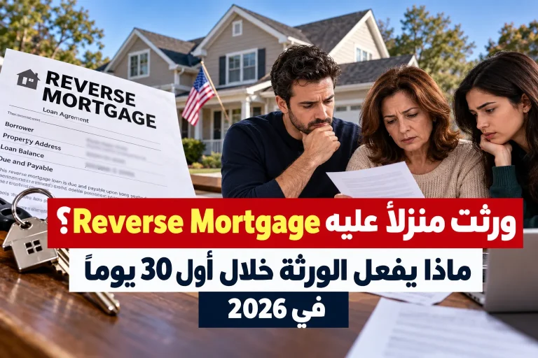 ورثت منزلًا عليه Reverse Mortgage؟ ماذا يفعل الورثة خلال أول 30 يومًا في 2026